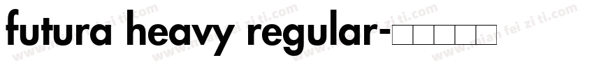 futura heavy regular字体转换